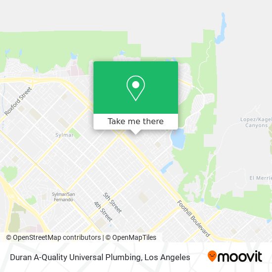 Duran A-Quality Universal Plumbing map