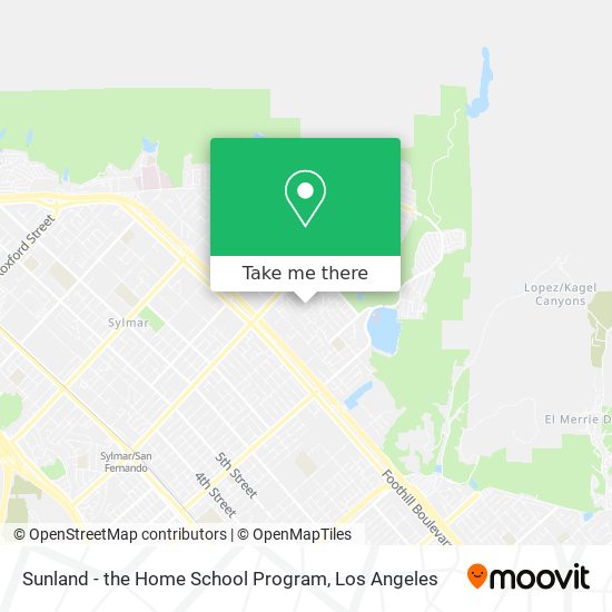 Sunland - the Home School Program map