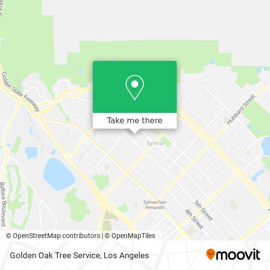 Mapa de Golden Oak Tree Service
