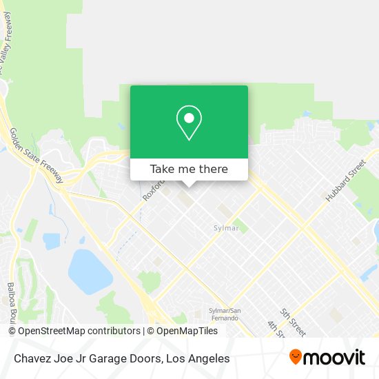 Mapa de Chavez Joe Jr Garage Doors