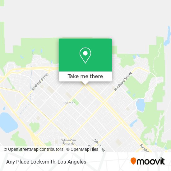 Mapa de Any Place Locksmith