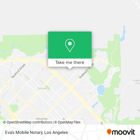 Eva's Mobile Notary map