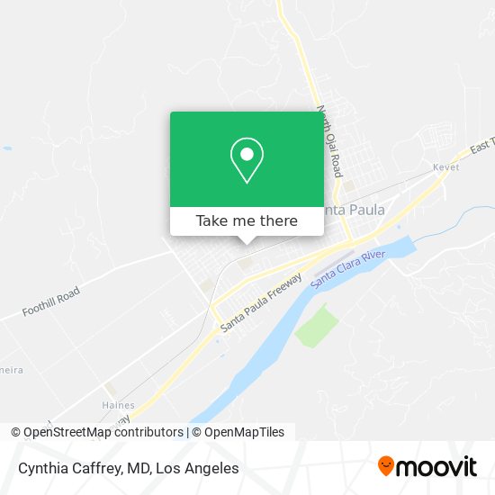 Cynthia Caffrey, MD map
