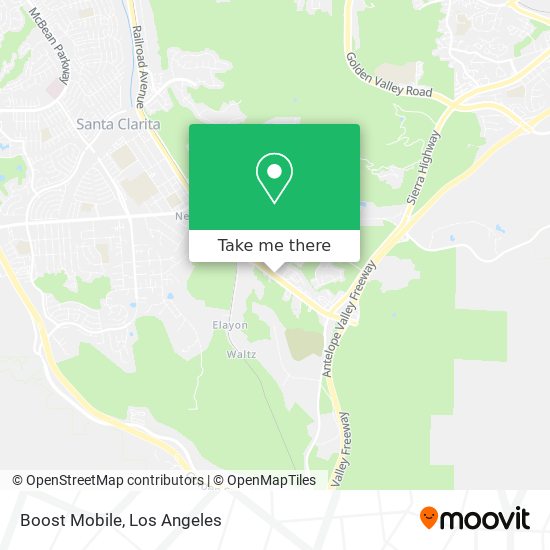 Mapa de Boost Mobile