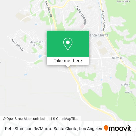 Mapa de Pete Stamison Re / Max of Santa Clarita