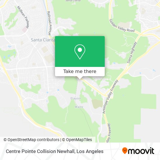 Centre Pointe Collision Newhall map