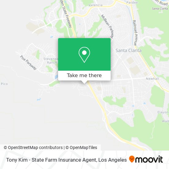 Mapa de Tony Kim - State Farm Insurance Agent