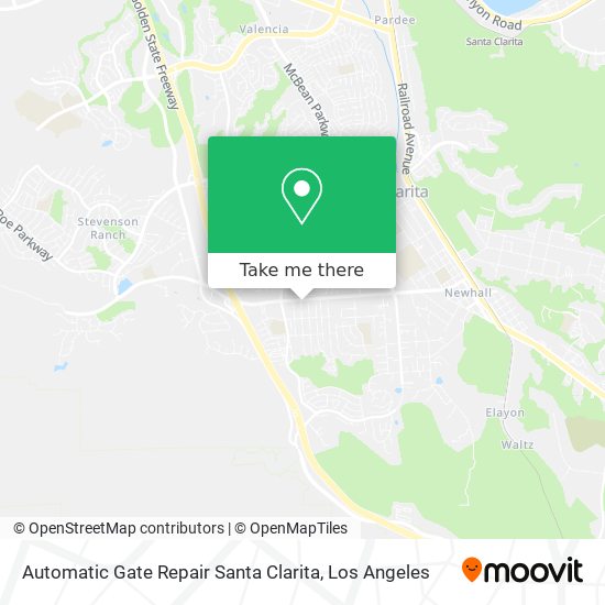 Automatic Gate Repair Santa Clarita map