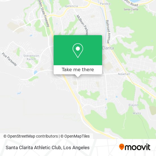 Mapa de Santa Clarita Athletic Club