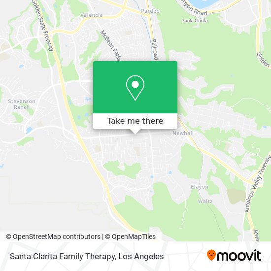 Mapa de Santa Clarita Family Therapy