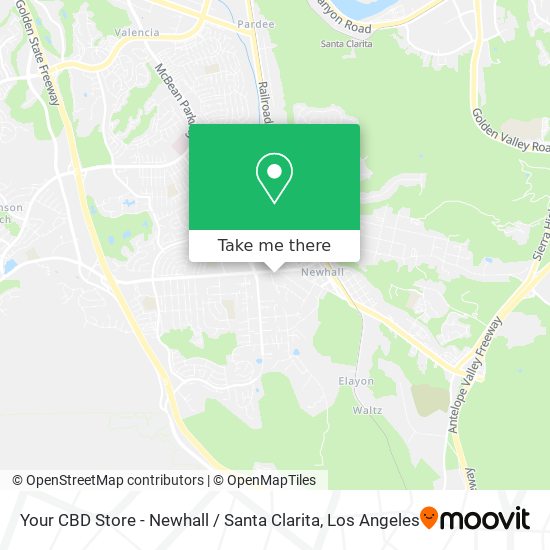 Mapa de Your CBD Store - Newhall / Santa Clarita