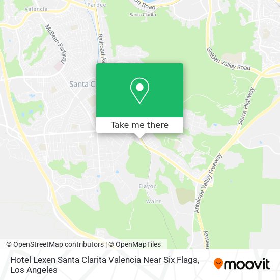 Hotel Lexen Santa Clarita Valencia Near Six Flags map