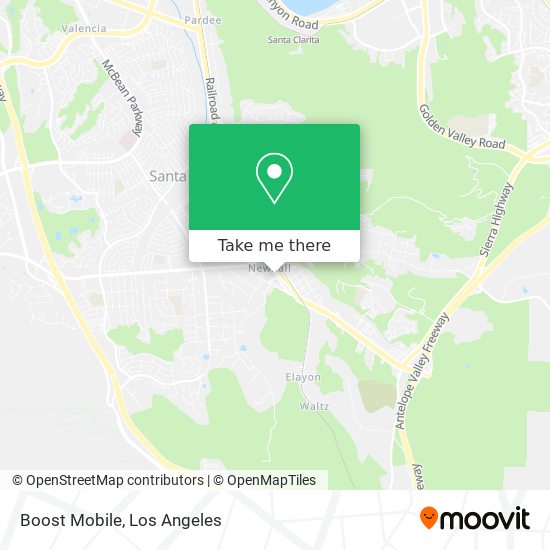 Mapa de Boost Mobile