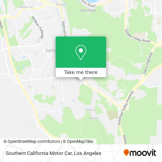 Mapa de Southern California Motor Car