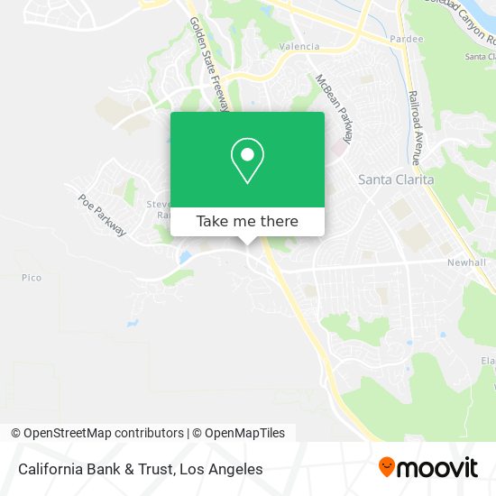 California Bank & Trust map