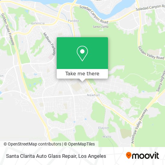 Santa Clarita Auto Glass Repair map