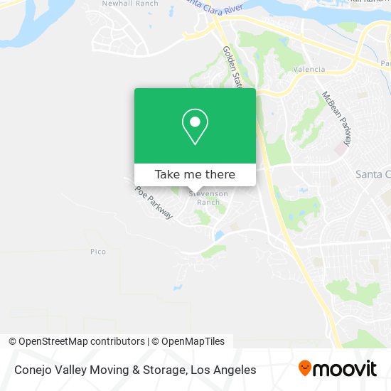 Mapa de Conejo Valley Moving & Storage