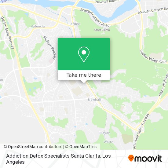 Addiction Detox Specialists Santa Clarita map