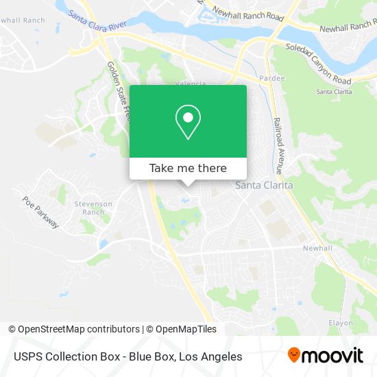 USPS Collection Box - Blue Box map