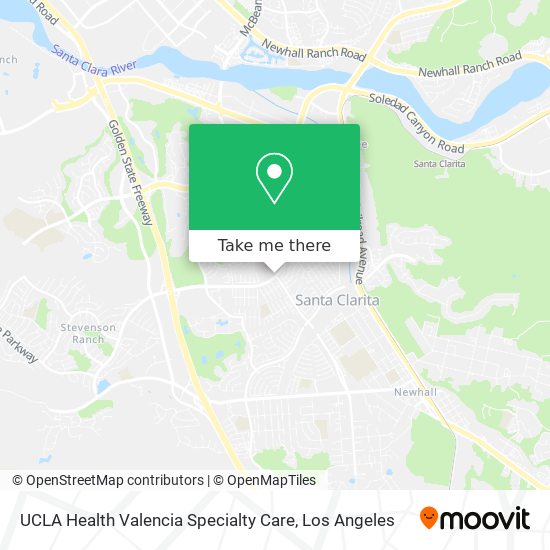 UCLA Health Valencia Specialty Care map
