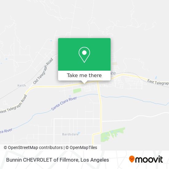 Bunnin CHEVROLET of Fillmore map