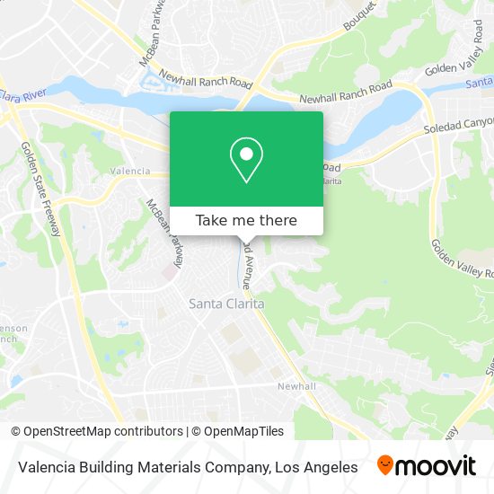 Valencia Building Materials Company map