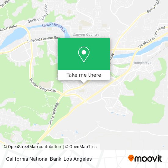 California National Bank map