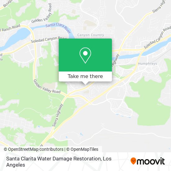 Mapa de Santa Clarita Water Damage Restoration