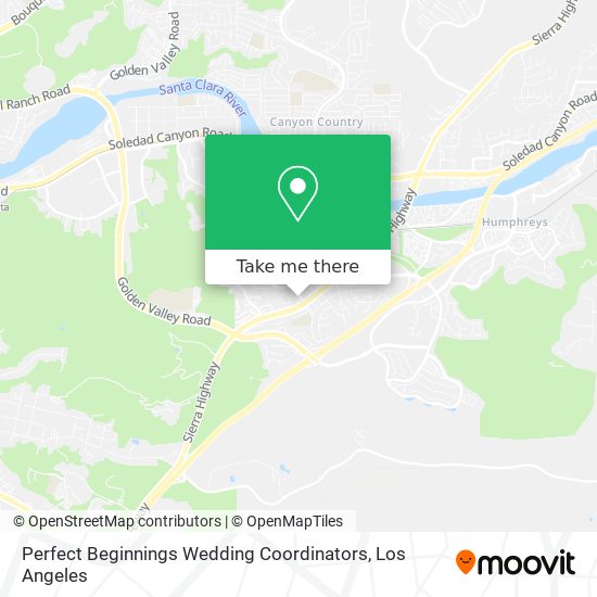 Perfect Beginnings Wedding Coordinators map