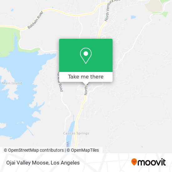 Ojai Valley Moose map