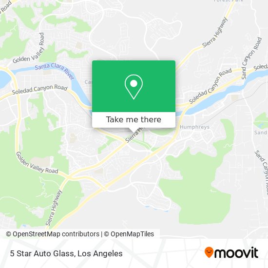 5 Star Auto Glass map