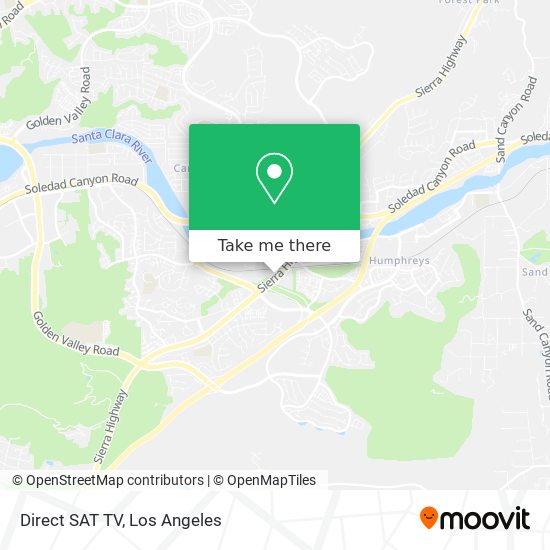 Direct SAT TV map