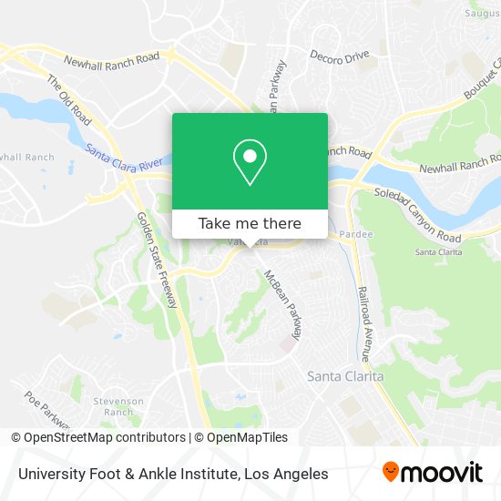 University Foot & Ankle Institute map