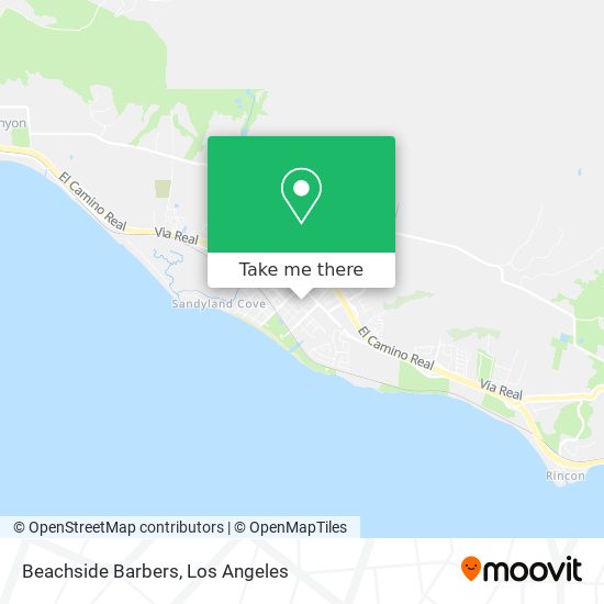 Beachside Barbers map