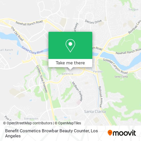 Benefit Cosmetics Browbar Beauty Counter map