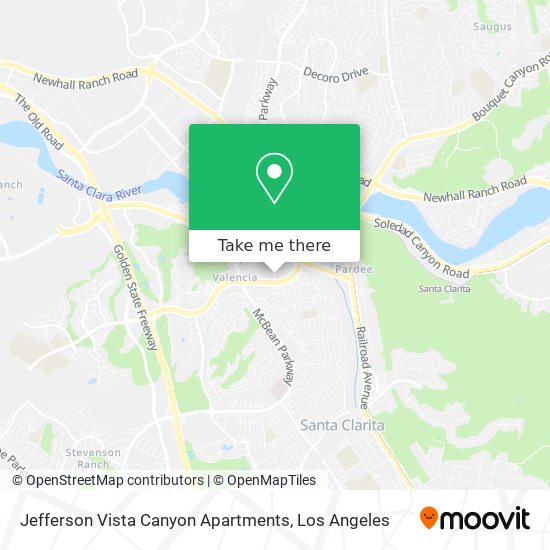 Jefferson Vista Canyon Apartments map