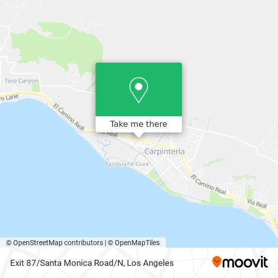 Mapa de Exit 87/Santa Monica Road/N