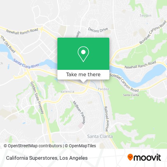 California Superstores map