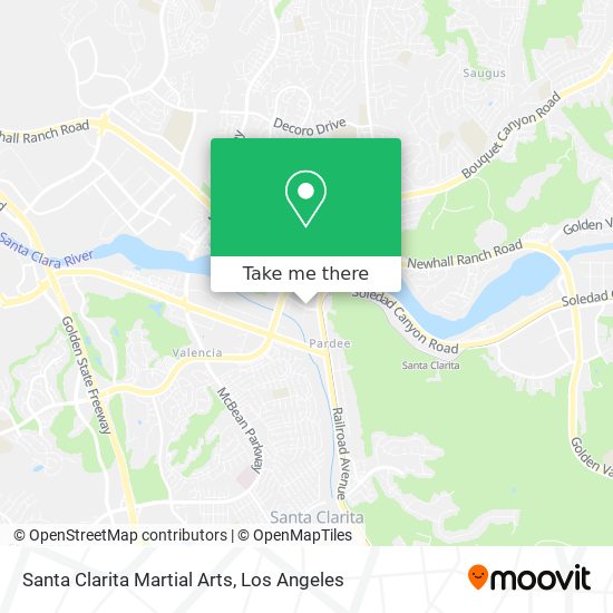 Santa Clarita Martial Arts map