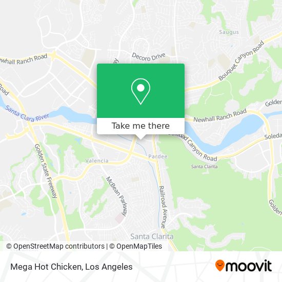 Mapa de Mega Hot Chicken