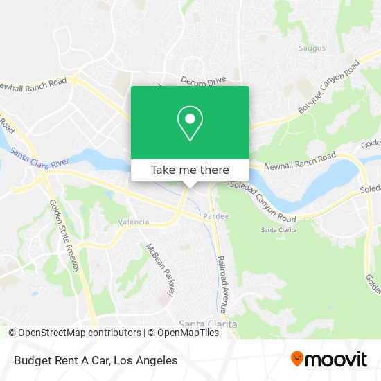 Budget Rent A Car map