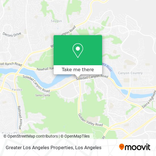 Greater Los Angeles Properties map