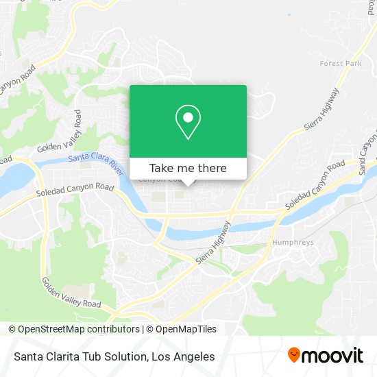Mapa de Santa Clarita Tub Solution