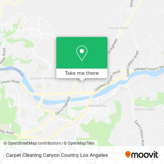 Carpet Cleaning Canyon Country map