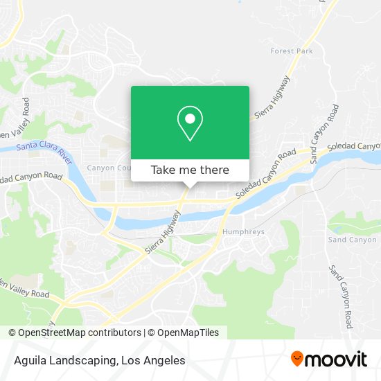 Aguila Landscaping map