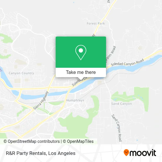 R&R Party Rentals map