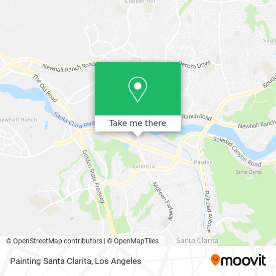 Painting Santa Clarita map