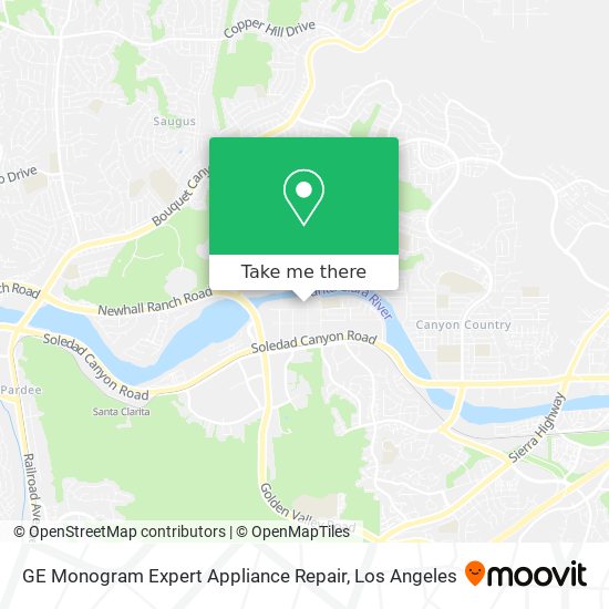 GE Monogram Expert Appliance Repair map