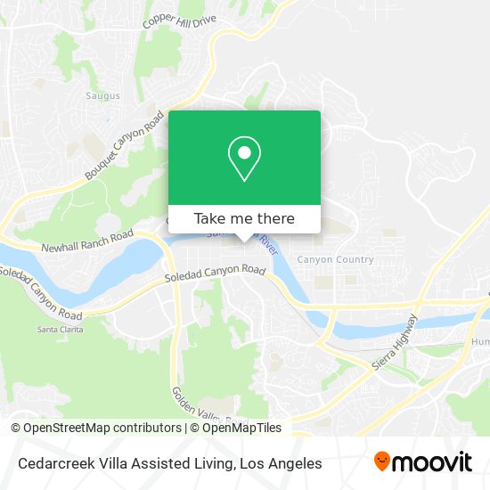 Cedarcreek Villa Assisted Living map