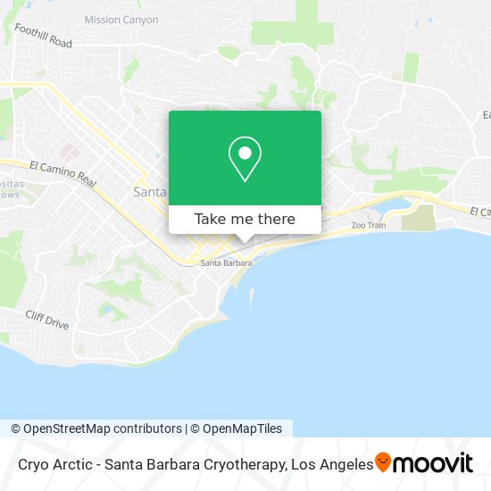 Cryo Arctic - Santa Barbara Cryotherapy map